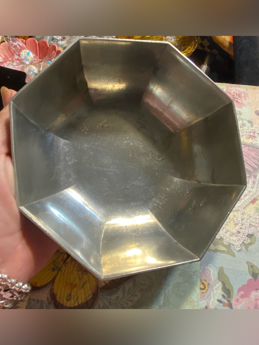 Vintage Gorham Pewter Octette Bowl PH52
MCM Pewter Dish catchall
